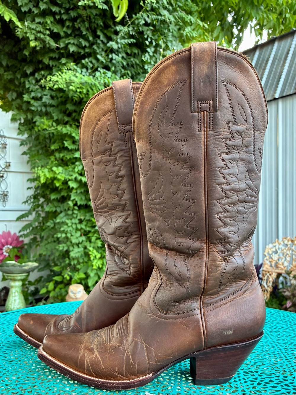 Heritage Boot Co Handmade Brown “Apache” Cowboy Boots - Women’s 7.5 Retails $650